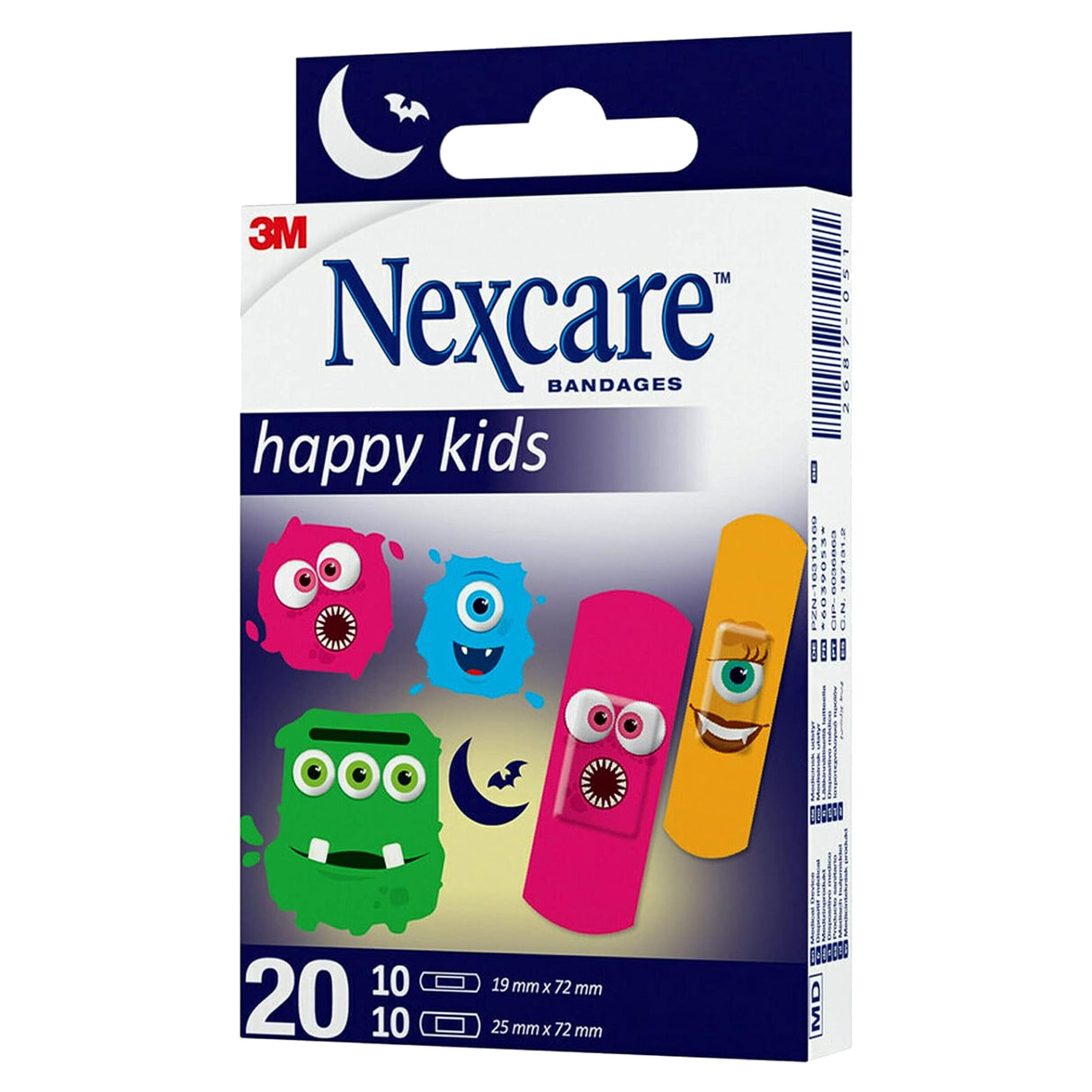 Nexcare N0920MO Monsters 20assor-multi