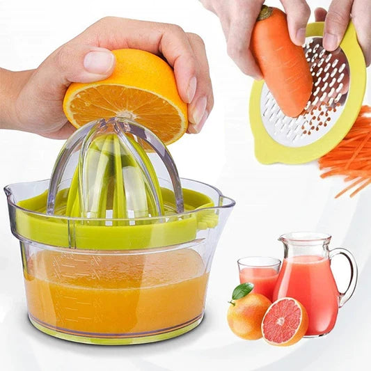 4 In 1 Multifunction Manual Fruit Citrus Juicer With Grater - Shop N Save