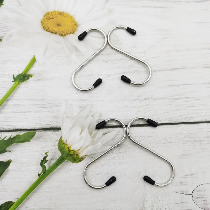 Stainless Steel S-Hooks: Multifunctional, Durable, Space-Saving - Shop N Save