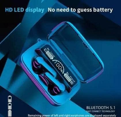 High-Fidelity Wireless M19 Earbuds with Noise Cancellation - Shop N Save