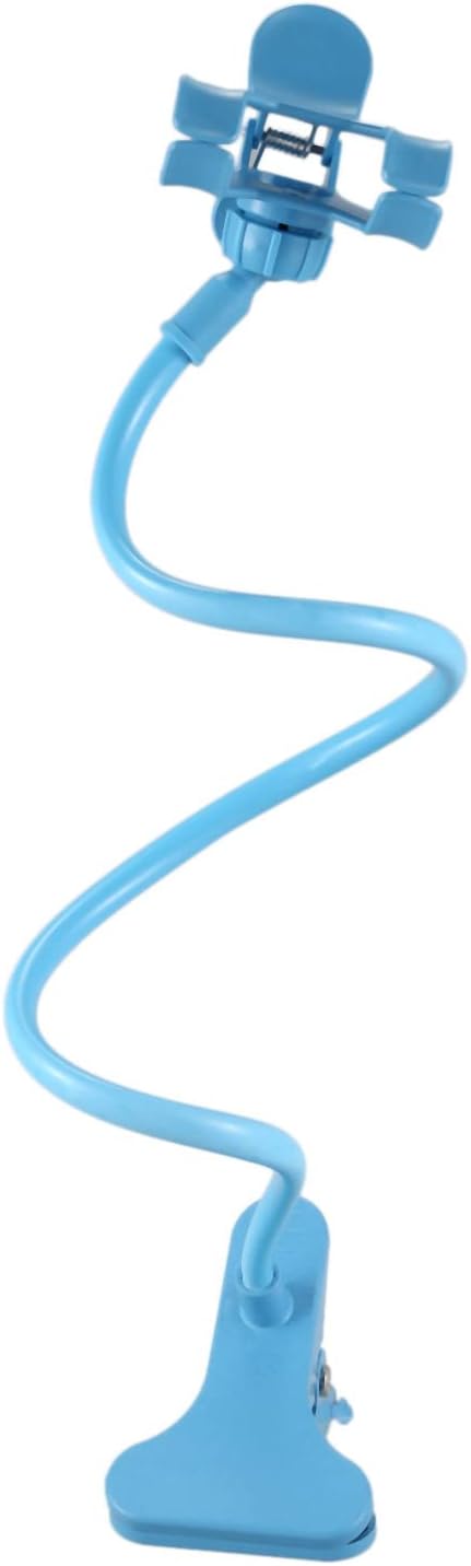 Lazy Phone Holder: Flexible, Universal, Snack-Style Stand (Blue) - Shop N Save
