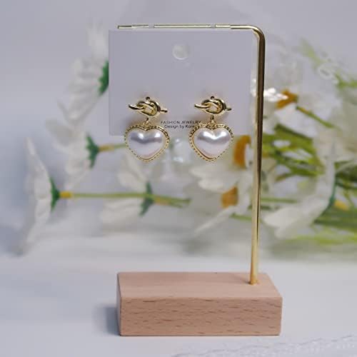 Gray Pearl Drop Earrings: Zircon Accent, Dainty Jewelry - Shop N Save