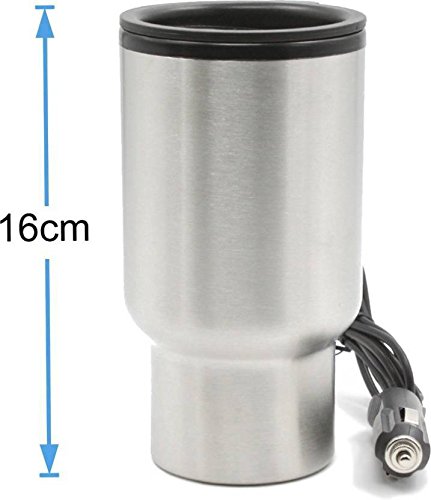 Motopart 12V Car Mug: Electric, Stainless Steel, KeepItHot - Shop N Save