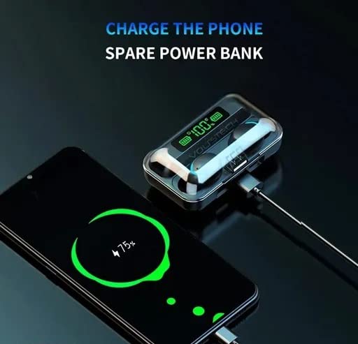 FIT FOREST M19 Wireless Earbuds: Bluetooth 5.1, Touch Control, Mirror Display