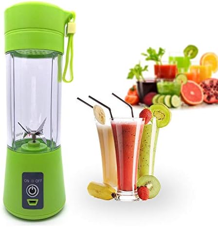 Portable USB Juicer: Rechargeable Blender for On-the-Go Mixing - 380ml - Shop N Save