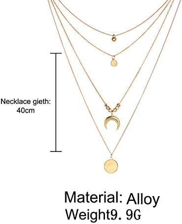 Shining Diva Golden CZ Neckpiece: Multilayer Western Chain for Women - Shop N Save