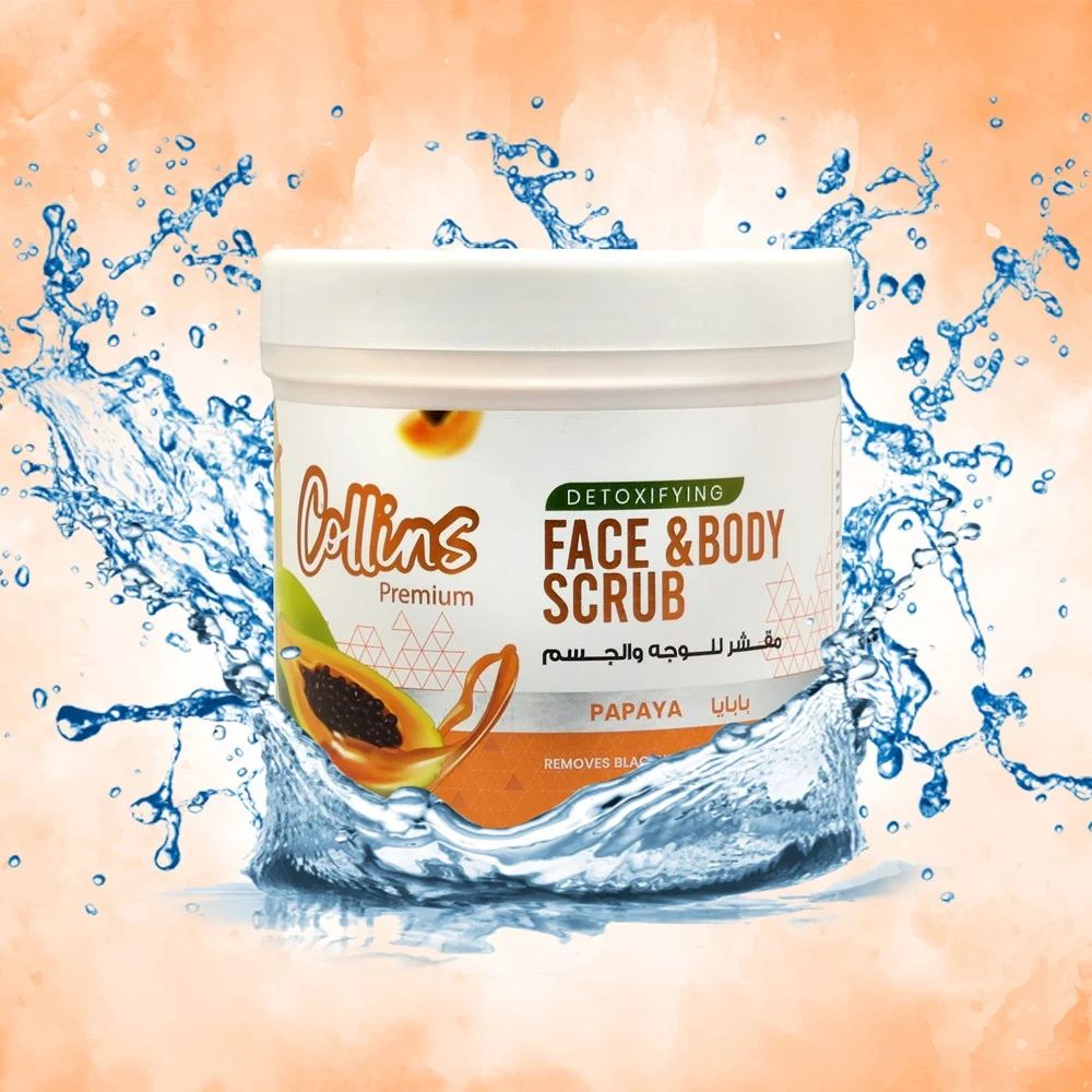Collins Papaya Scrub - 500ml, Gentle Exfoliation, Radiant Skin - Shop N Save