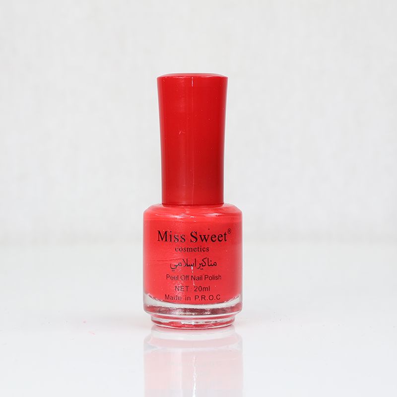 Miss Sweet Cosmetic Peel Off Nail Polish - Spanish carmine (48)