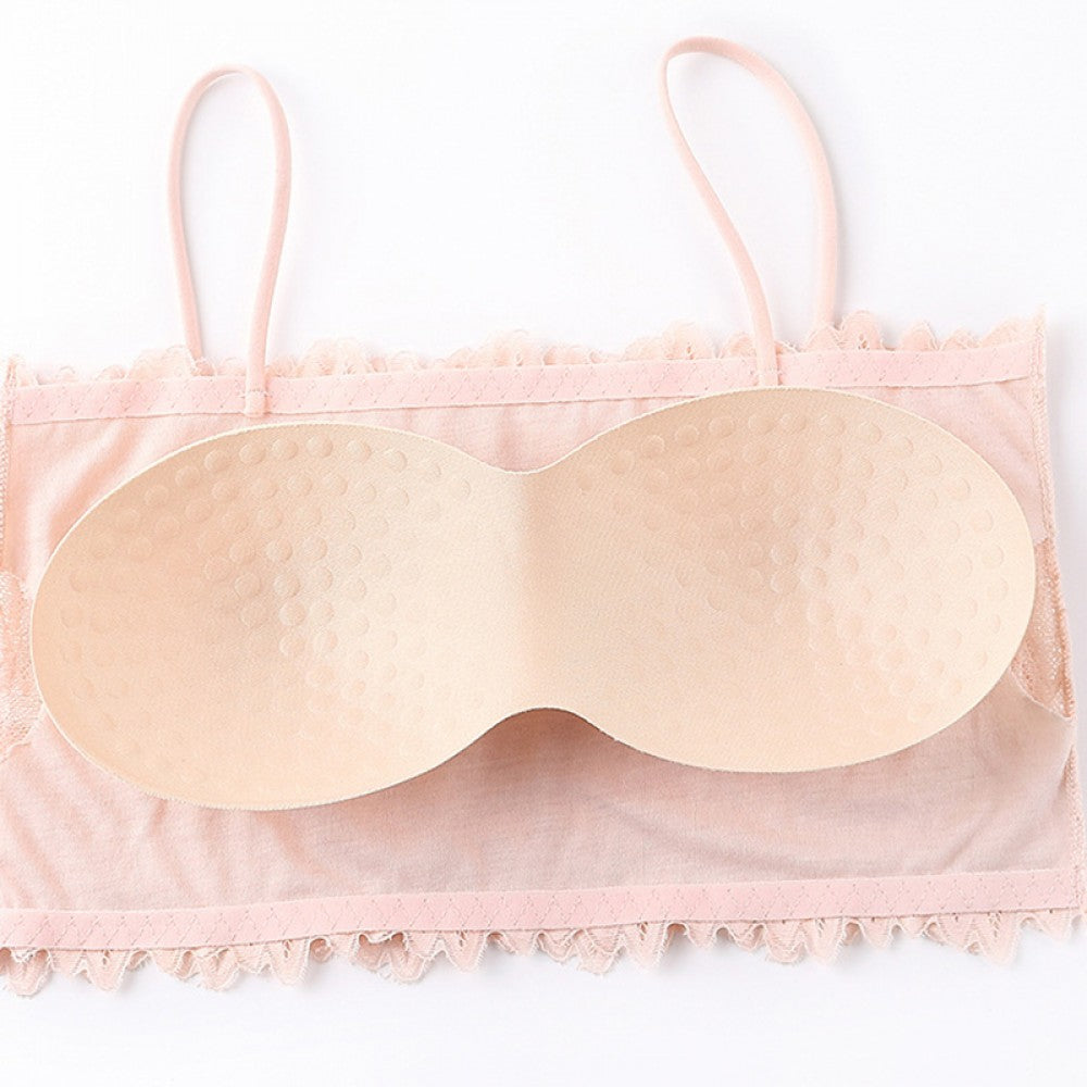 Women Bralette Padded Fashion Tube Top - White - Shop N Save