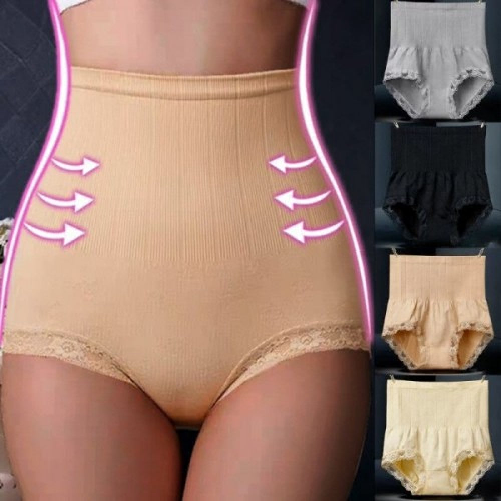 Japan Original Single Seamless High-Waisted Belly Pants - Skin - Shop N Save