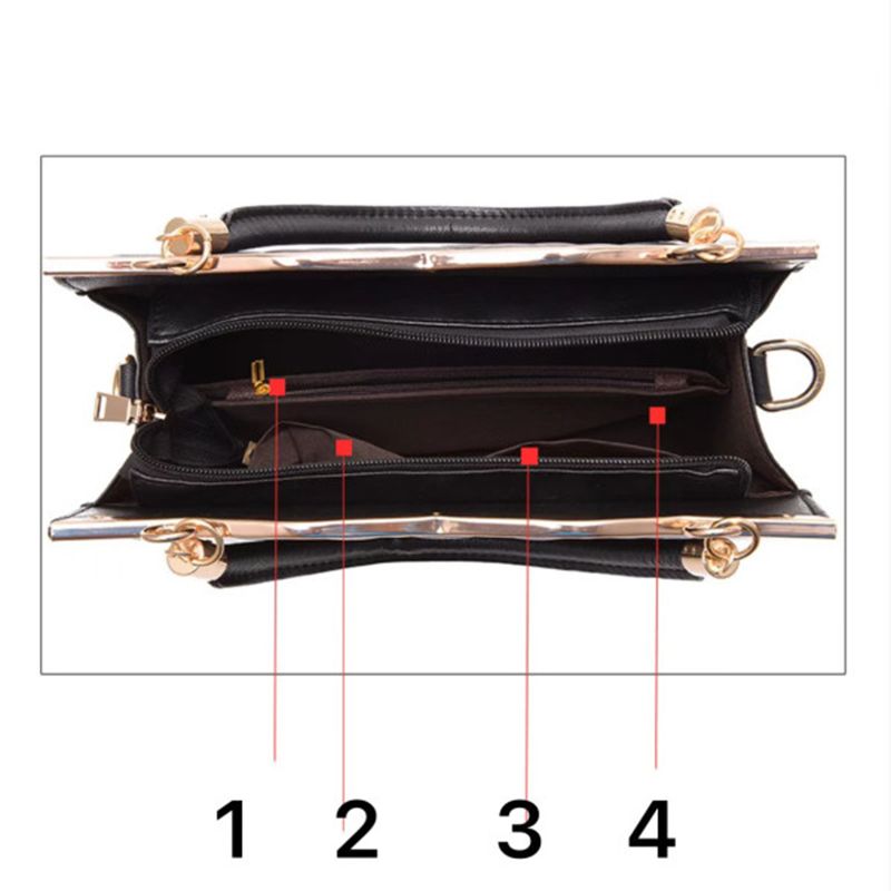 Elegant Black Geometric Handbag: Stylish, High Quality, Versatile Chic - Shop N Save