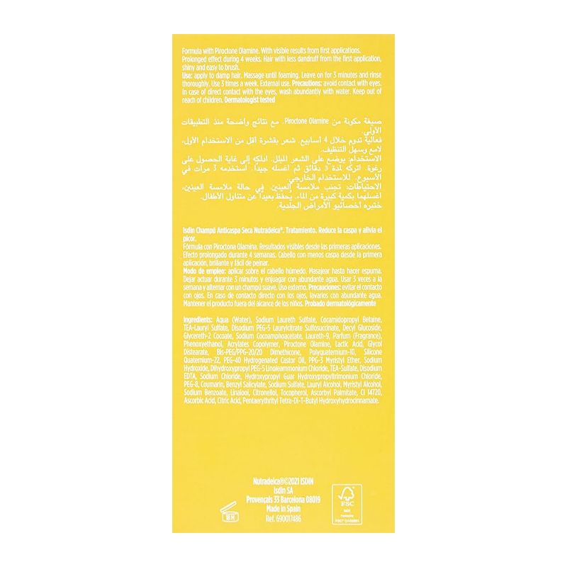 ISDIN NUTRADEICA ANTI DRY DANDRUFF SHAMOO 200ml - Shop N Save
