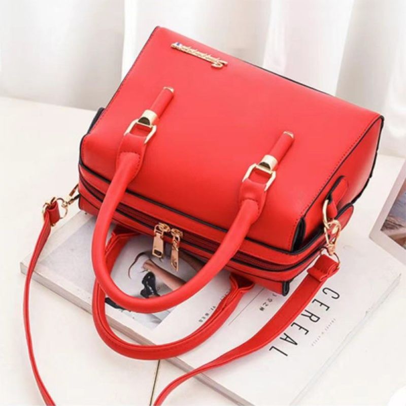 Elegant Red Floral Handbag: Valentine's Style, Cute, Synthetic Leather - Shop N Save