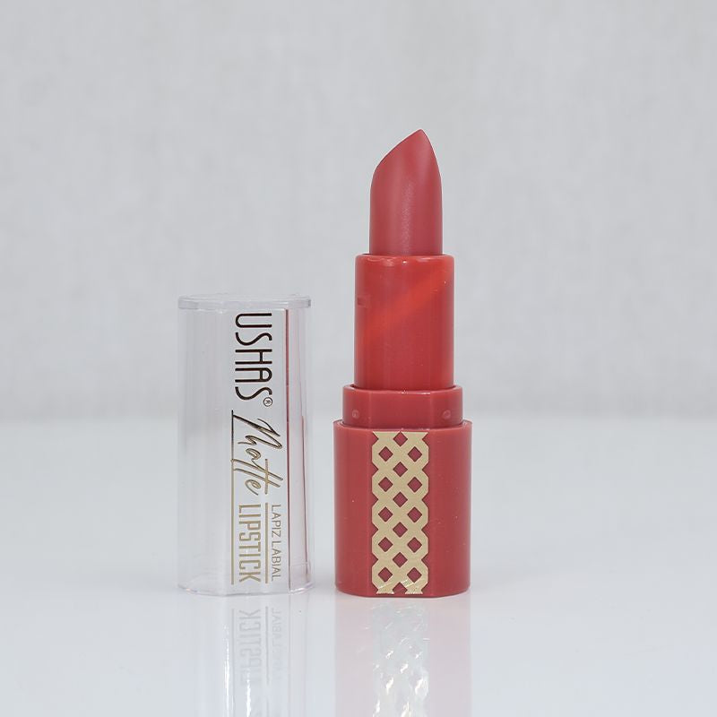 Ushas Matte Lipstick Lapiz Labial -Cherry Pink (03)
