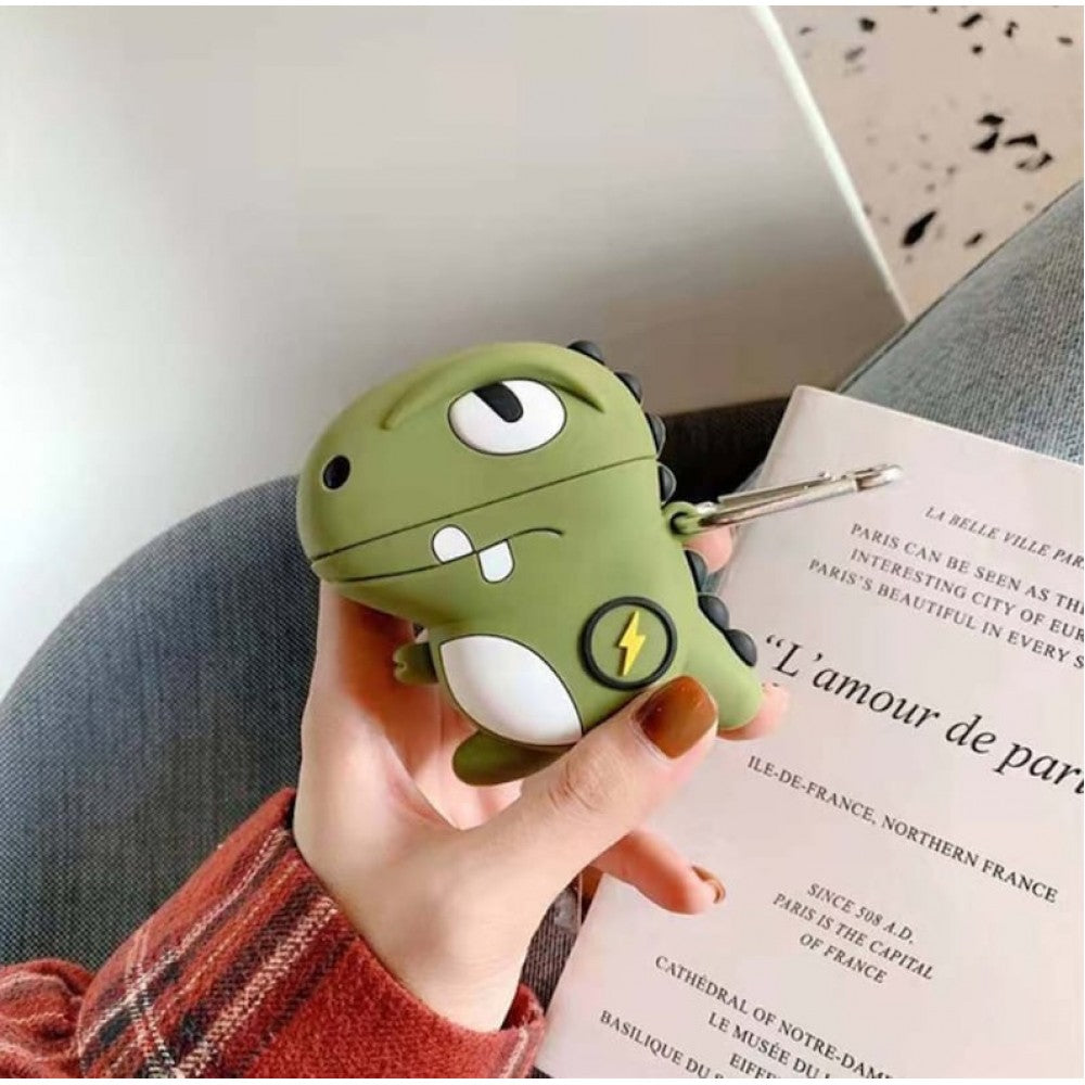 Cartoon 3D Earphone Case For Airpods 1 2 Silicone Cover Dinosaur