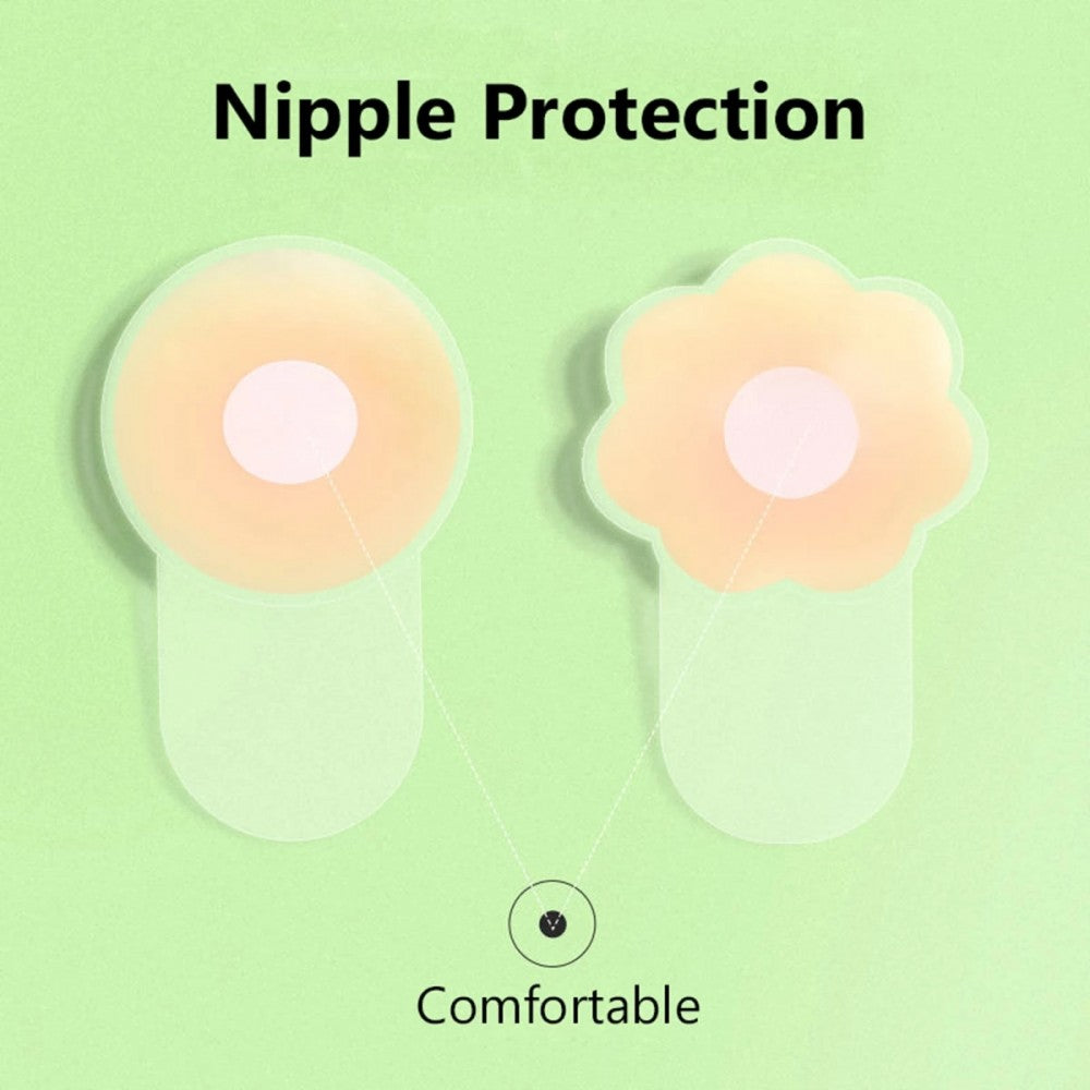 Reusable Thin Silicone Invisible Bra Nipple Cover - Skin - Shop N Save
