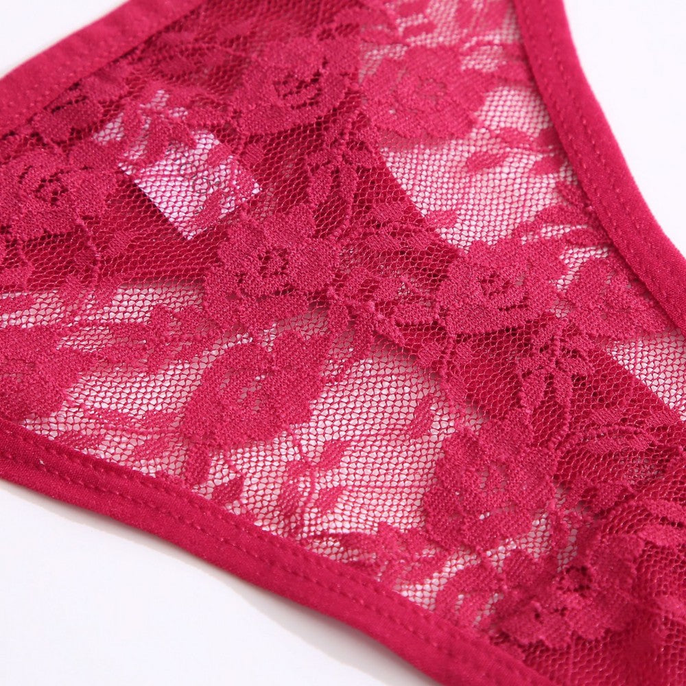 Women Lace Thong - Red - Shop N Save