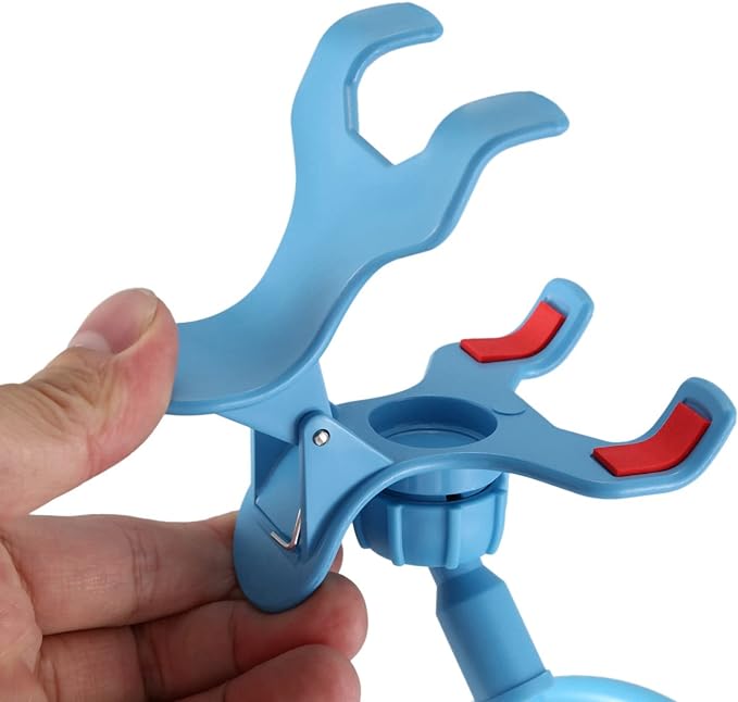 Lazy Phone Holder: Flexible, Universal, Snack-Style Stand (Blue) - Shop N Save