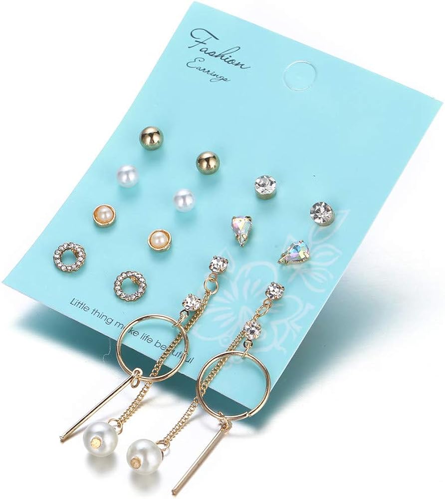 Smilelty Women's Earrings Set - Long Tassel Diamond Rainbow Fashion - Shop N Save