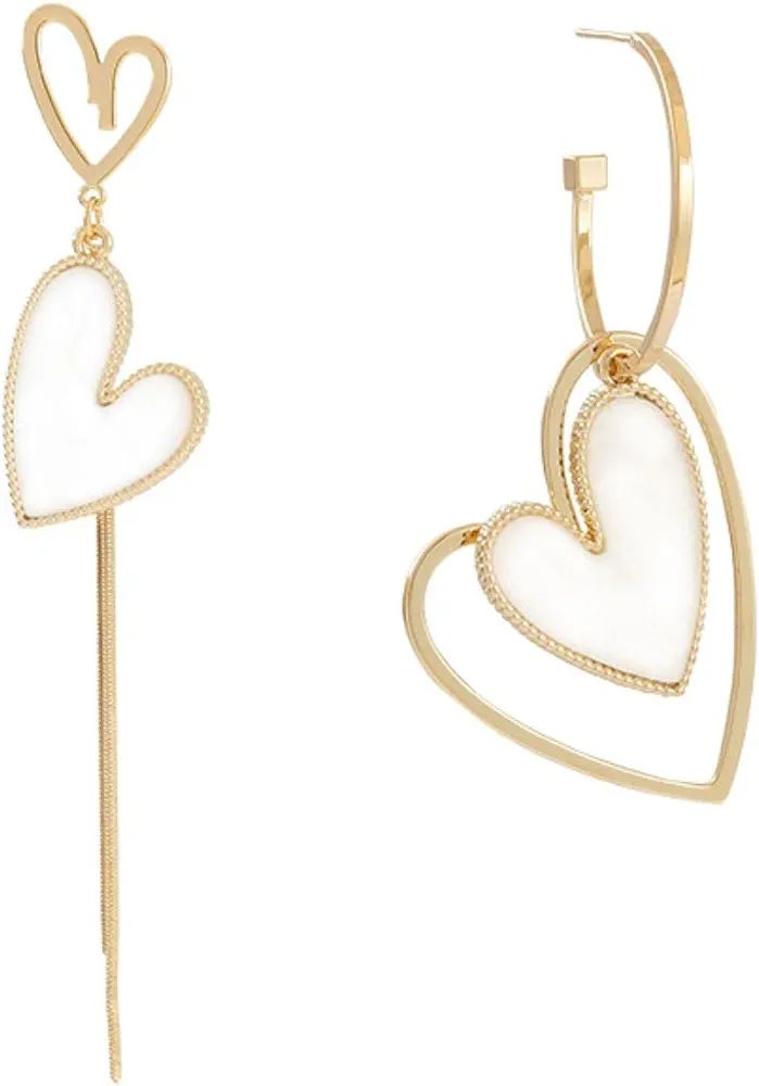 XYBJ Asymmetric Love Earrings: Tassel Heart Statement for Women - Shop N Save