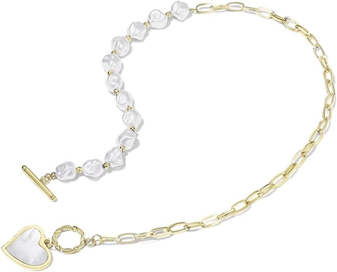 Light Luxury Love Pendant: High-End Pearl Necklace - Shop N Save