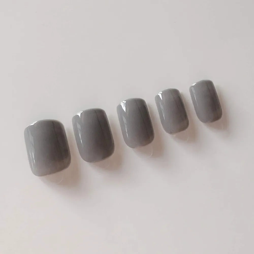 Elegant Girl Short Fake Nails - Full Cover, Lattice Design - Shop N Save