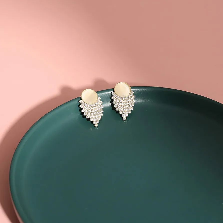 OVAST Diamond Studs: Rose Hoop Earrings for Fashionable Women - Shop N Save