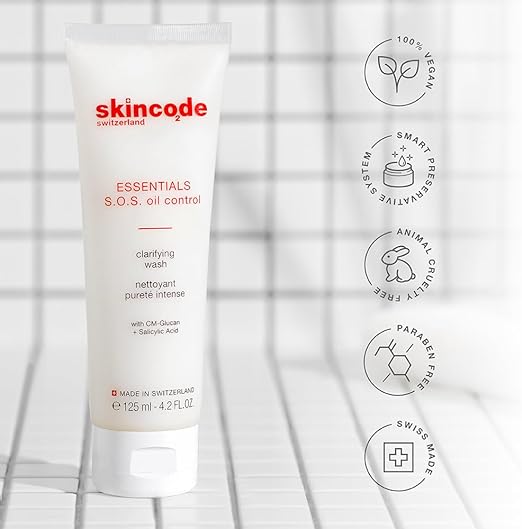 Skincode S.O.S Oil control Clarifying Wash 125ml - Shop N Save