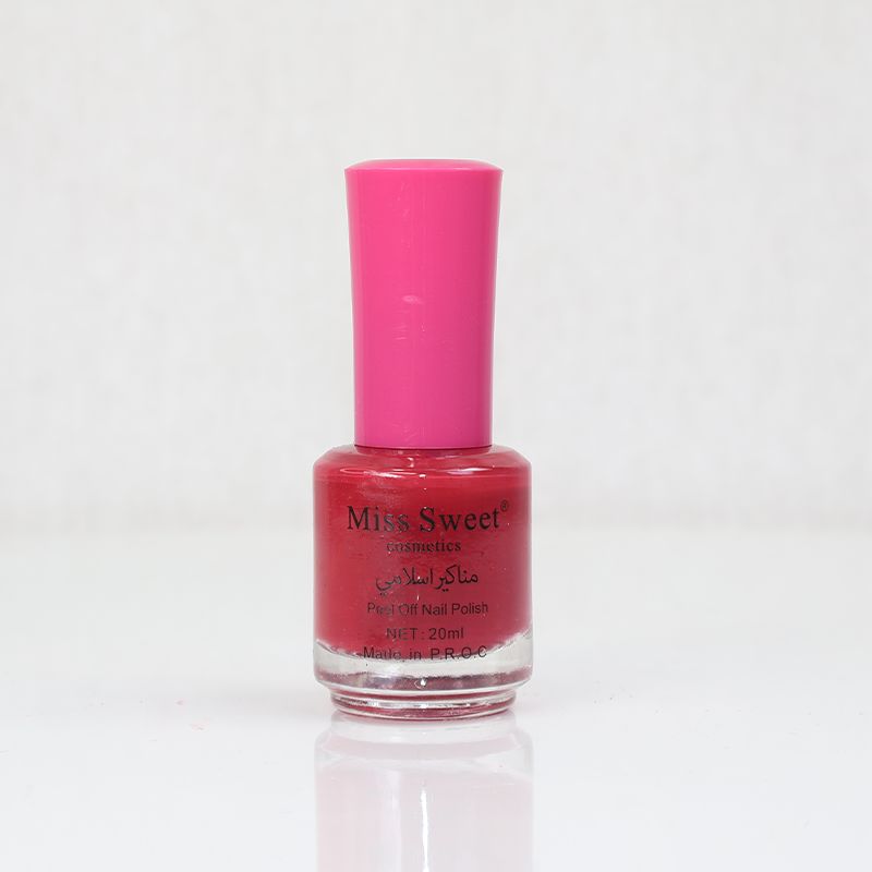 Miss Sweet Cosmetic Peel Off Nail Polish - China Rose (51)