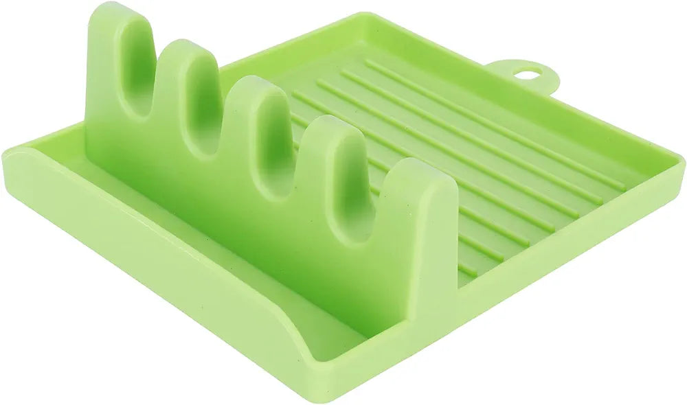 Green Kitchen Organizer: Wall-Mount Rack for Utensils, Lids - Shop N Save