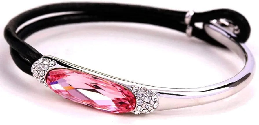 Vintage Rose Red Crystal Bracelet: Austrian Accessory Charm - Shop N Save