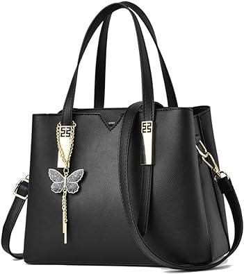 Large Capacity Solid Color Popular Handbag - Black - Shop N Save