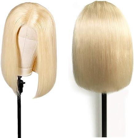 Middle-Parted Bangs Wig: Medium Straight Hair