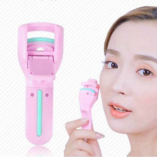 Women Makeup Tool Portable Eyelashes Curlers - Pink - Shop N Save