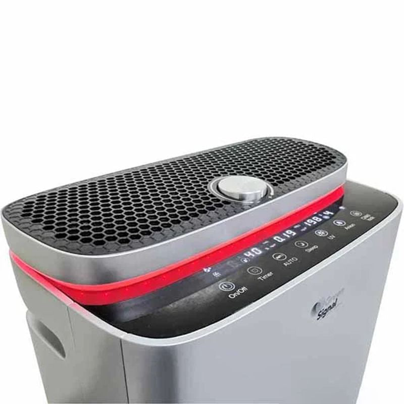 GS O2 Air Purifier with powerful levels of air purifications (HEPA & Carbon filteration), UV Sterlizer, Anoin function, Optional humidification, Child lock and Wifi control.