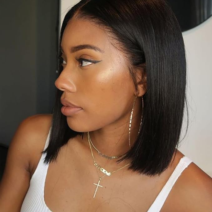 Cross-Border Export: African Black Straight Bob Wig Wholesale