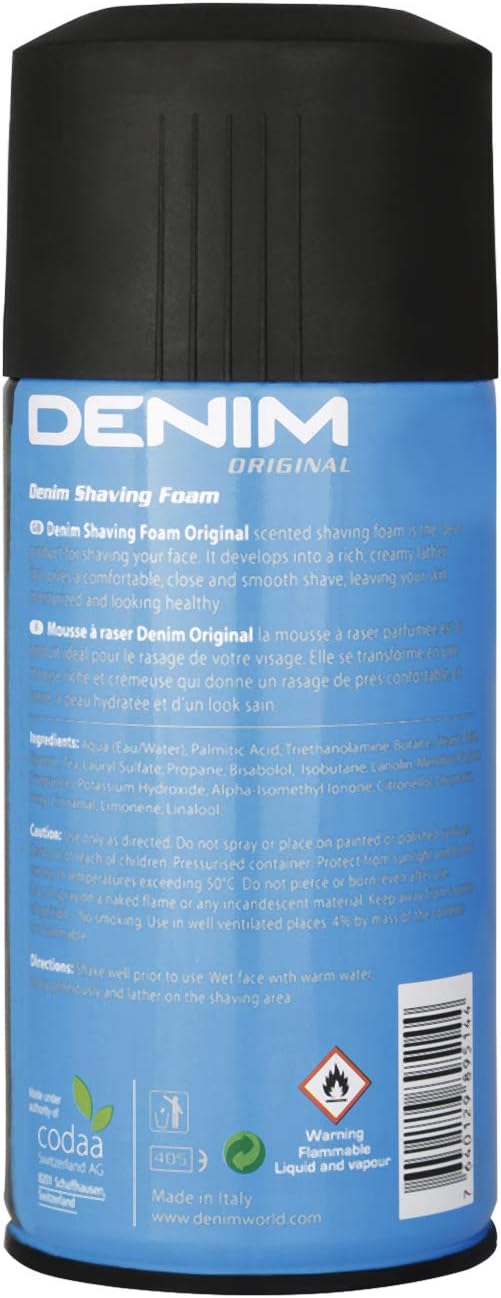 Denim Original Shaving Foam For Men, 300 ml - Shop N Save