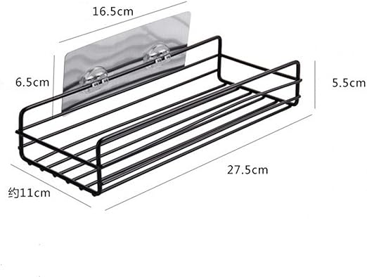 Adhesive Shower Holder: Rust-Resistant, Stainless Steel Organizer - Shop N Save