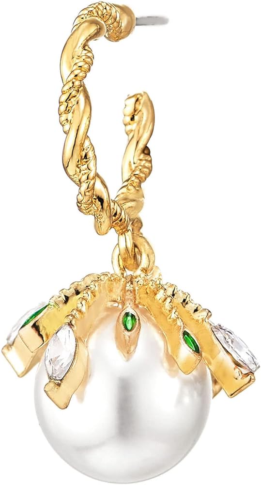 Gold Braided Drop Earrings: Pearls, Crystals, Statement Chic - Shop N Save