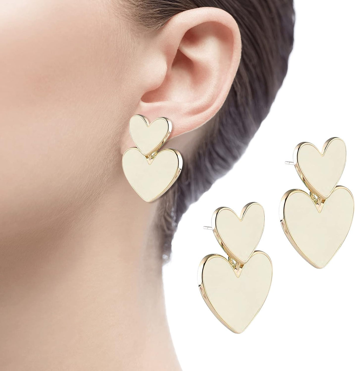 Hugging Hoops: Elegant Silver Love Earrings for Wild Women - Shop N Save