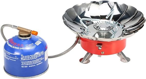 Windproof Gas Burner: Outdoor Stove, Extended Pipe, Ignition - Shop N Save