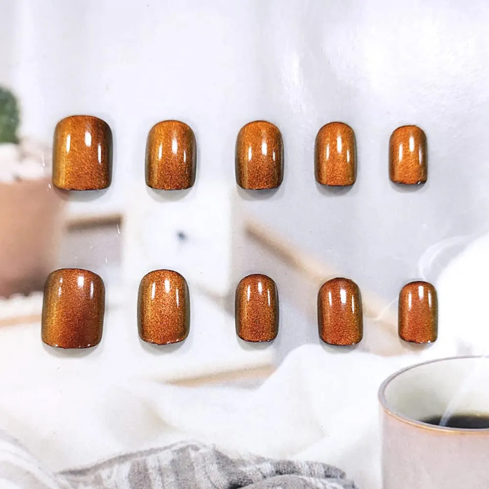 Ballet Glitter Square Press-On Nails - 24pcs Full Cover Acrylic - Shop N Save