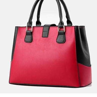 Women Elegant Fashion Wide Capacity Handbag - Wine Red - Shop N Save