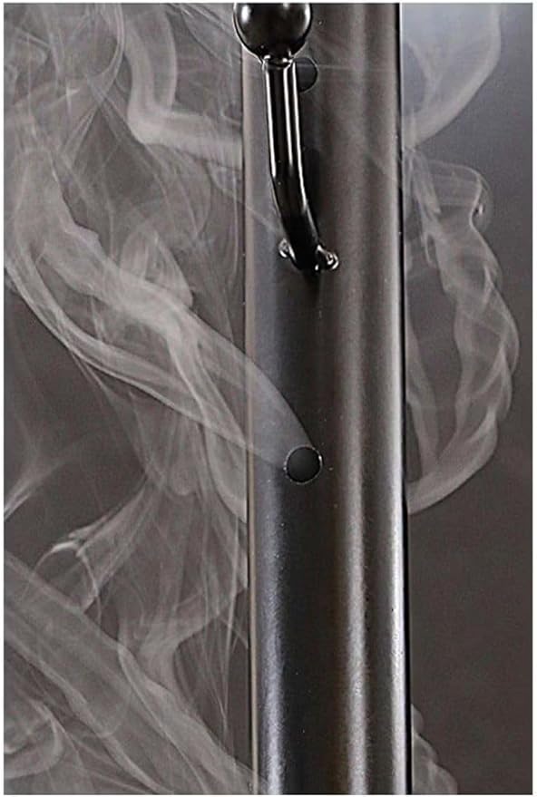 Collins - Metal Clothes Stand with Bakhoor Holder – Adjustable Dress Hanger with 3 Hooks, Durable Metal Construction, and Integrated Incense Burner Cup for Fragrance Infusion