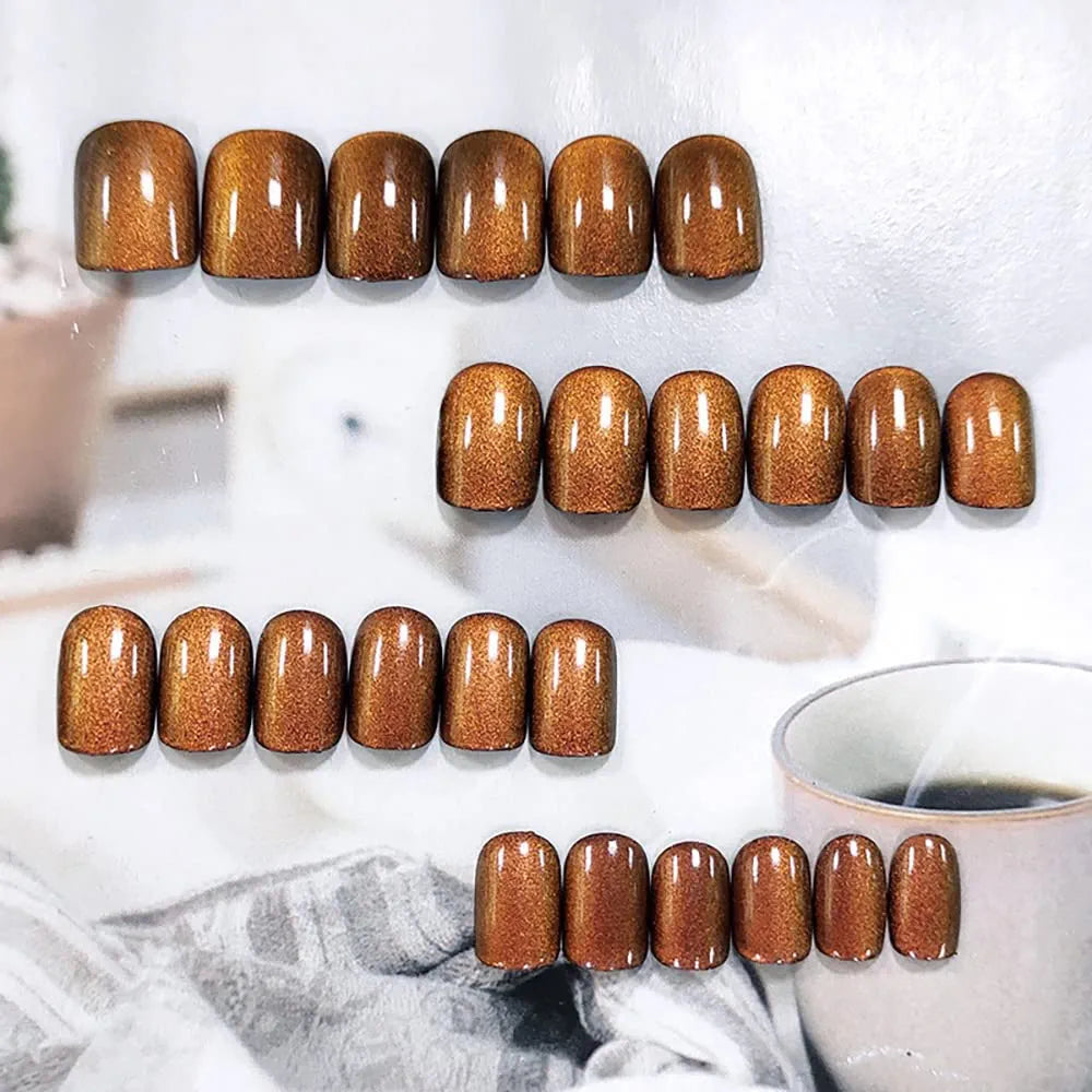 Ballet Glitter Square Press-On Nails - 24pcs Full Cover Acrylic - Shop N Save