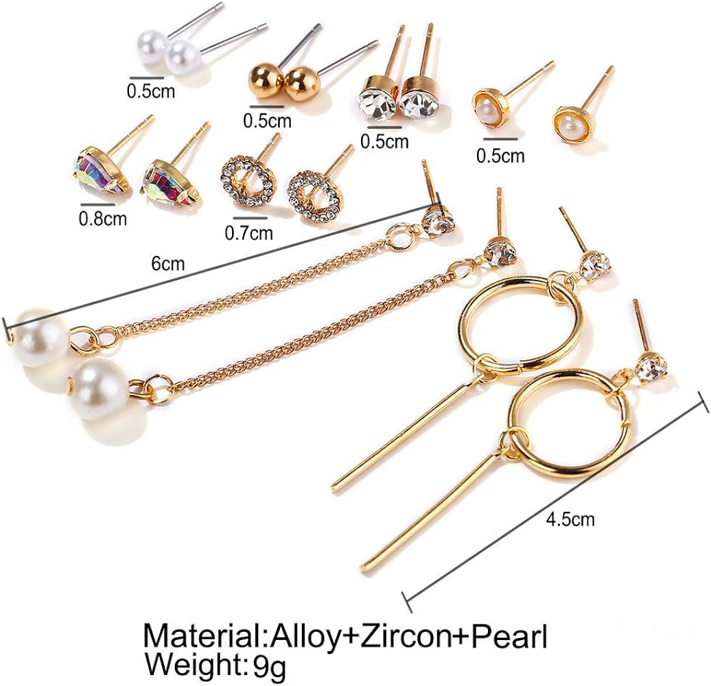 Smilelty Women's Earrings Set - Long Tassel Diamond Rainbow Fashion - Shop N Save