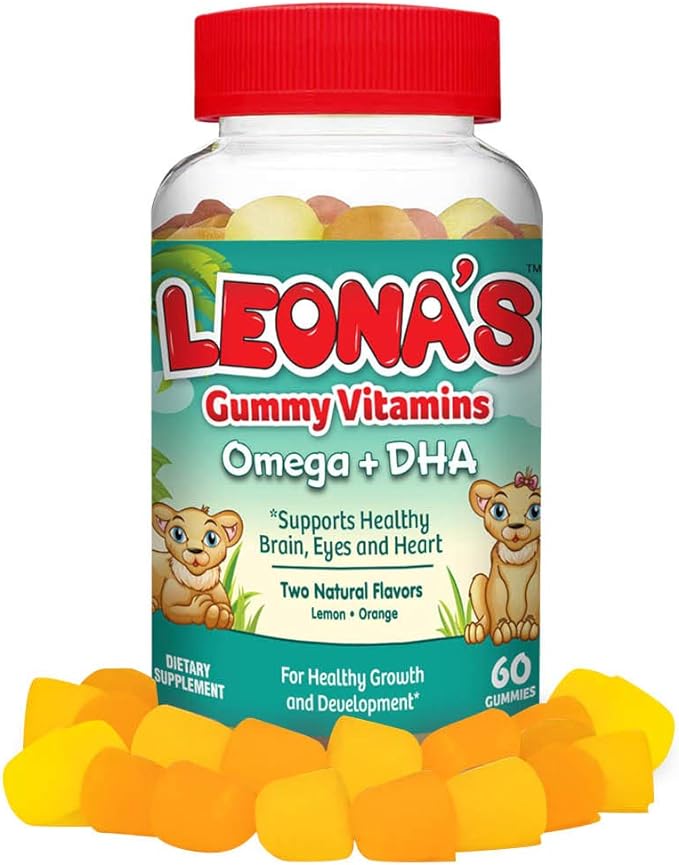 LEONA'S Kids Omega Gummies: 60 Count, Brain and Growth Support - Shop N Save