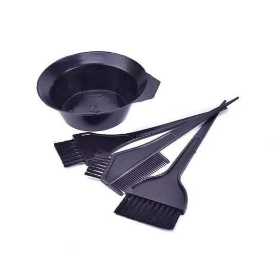 4 Pcs Hair Coloring Dyeing Brush Kit - Black - Shop N Save