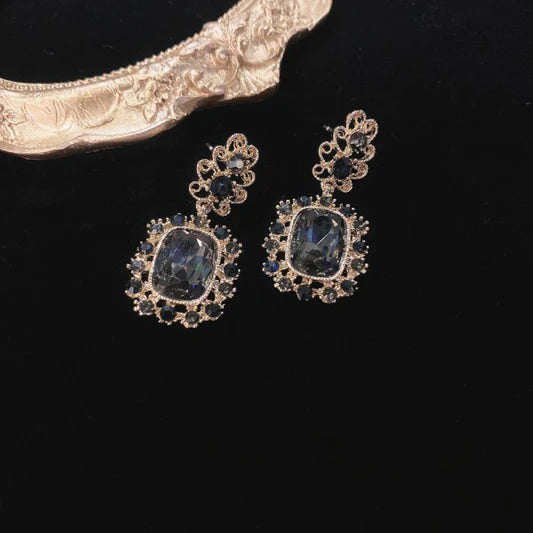 Girls Popular Needle Diamond Earrings - Black - Shop N Save