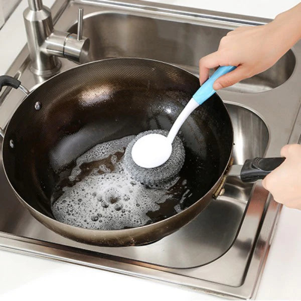 Creative Long Handle Steel Ball Dishes Cleaning Brush - Shop N Save